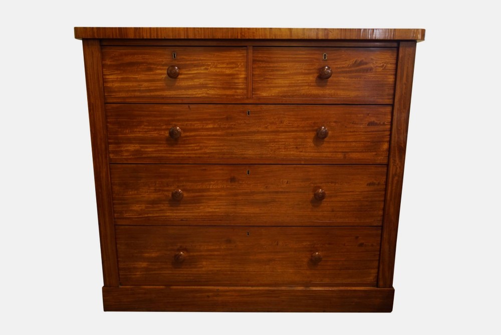 19thC Satinwood Chest