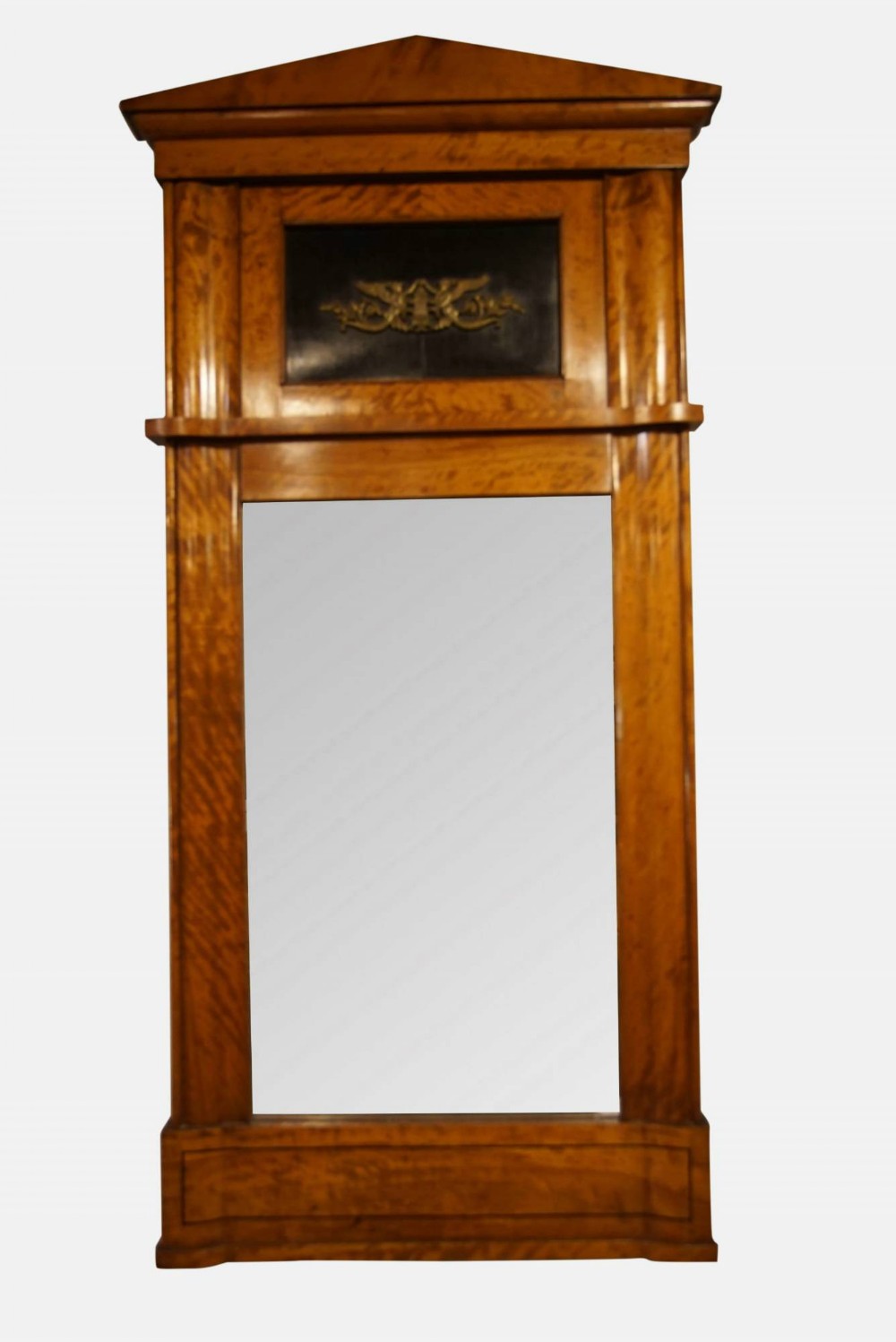A Beidermeier Satinwood Pier Mirror
