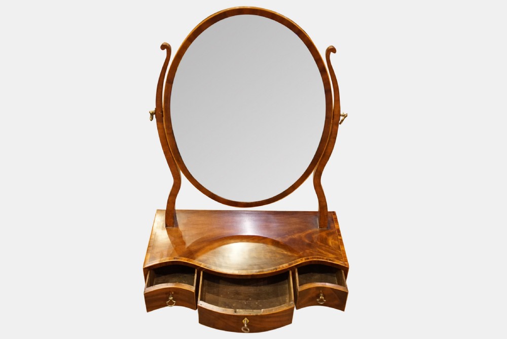 A George III Mahogany Framed Dressing Mirror View II