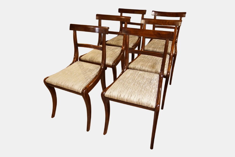 Set of 6 Regency Chairs on Sabre Legs View II