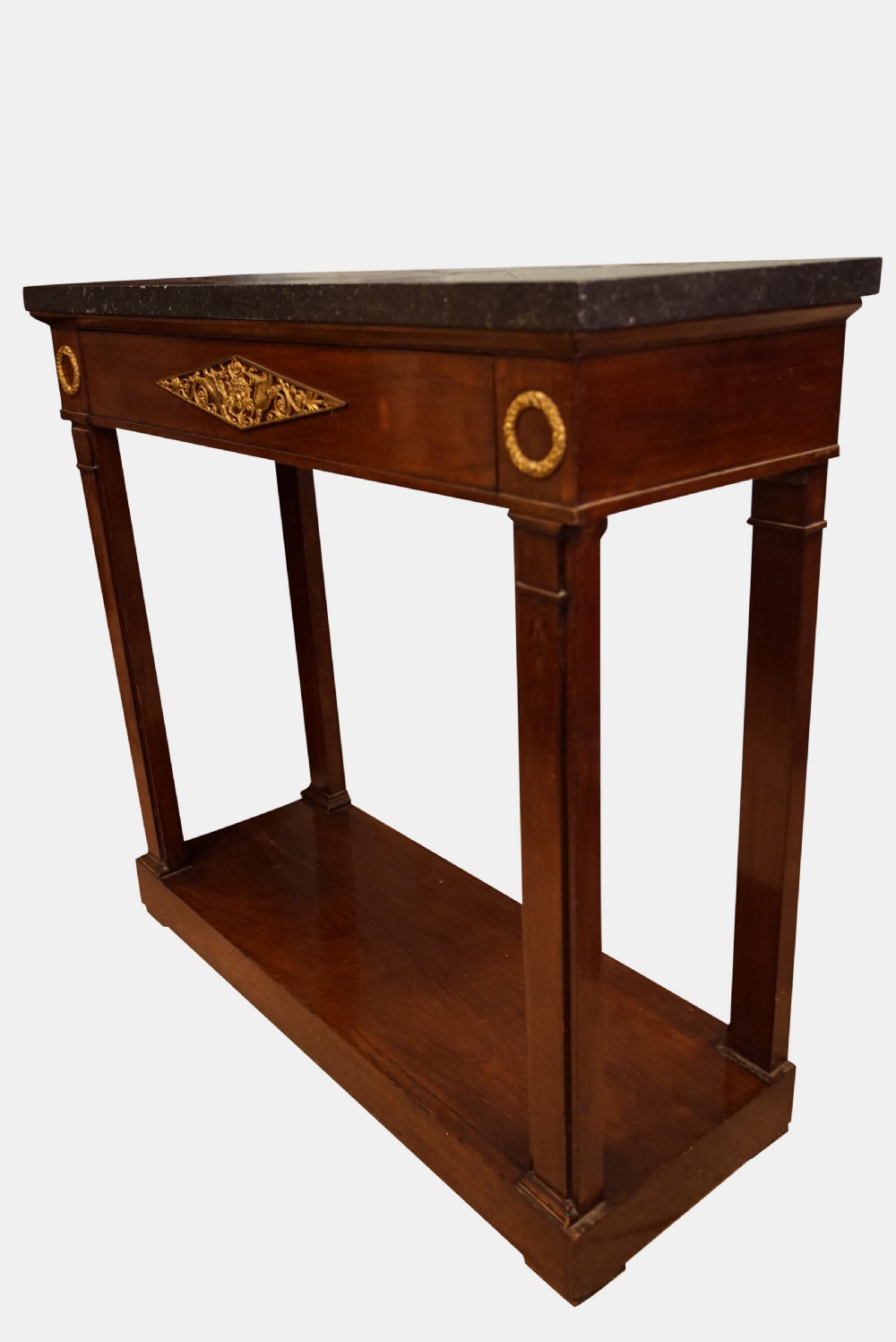 An Ormolu Mounted Regency Period Mahogany Console Table View II