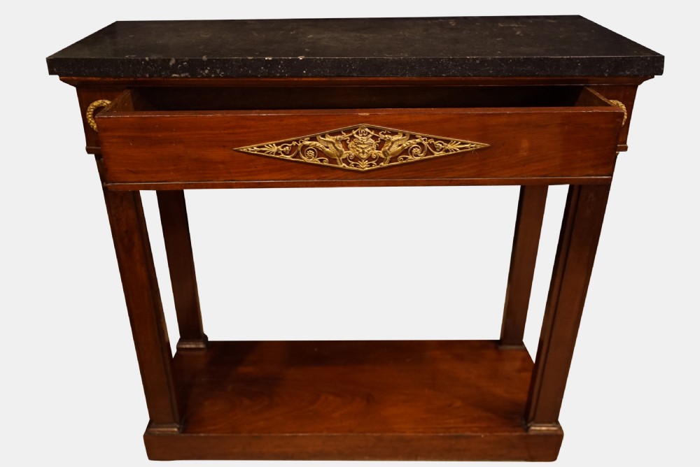 An Ormolu Mounted Regency Period Mahogany Console Table View III