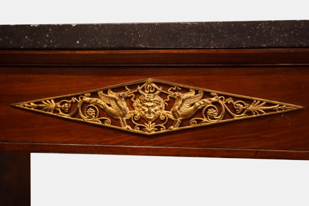An Ormolu Mounted Regency Period Mahogany Console Table View V