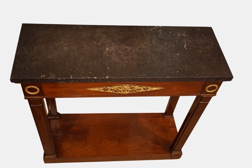 An Ormolu Mounted Regency Period Mahogany Console Table View VI