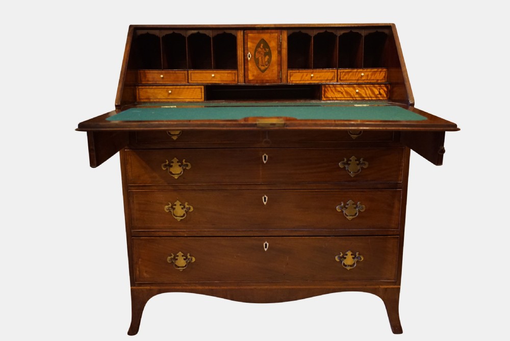 A George II Mahogany Bureau View II