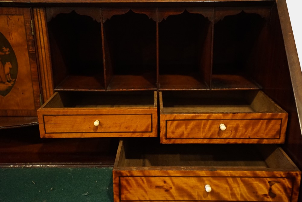 A George II Mahogany Bureau View III