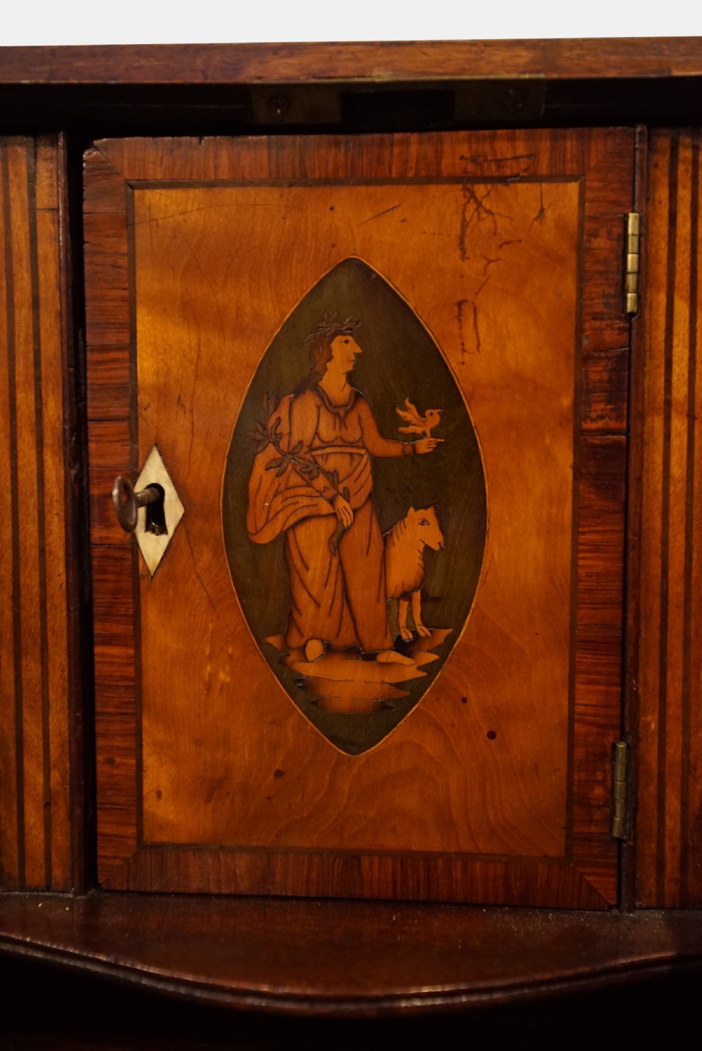 A George II Mahogany Bureau View V