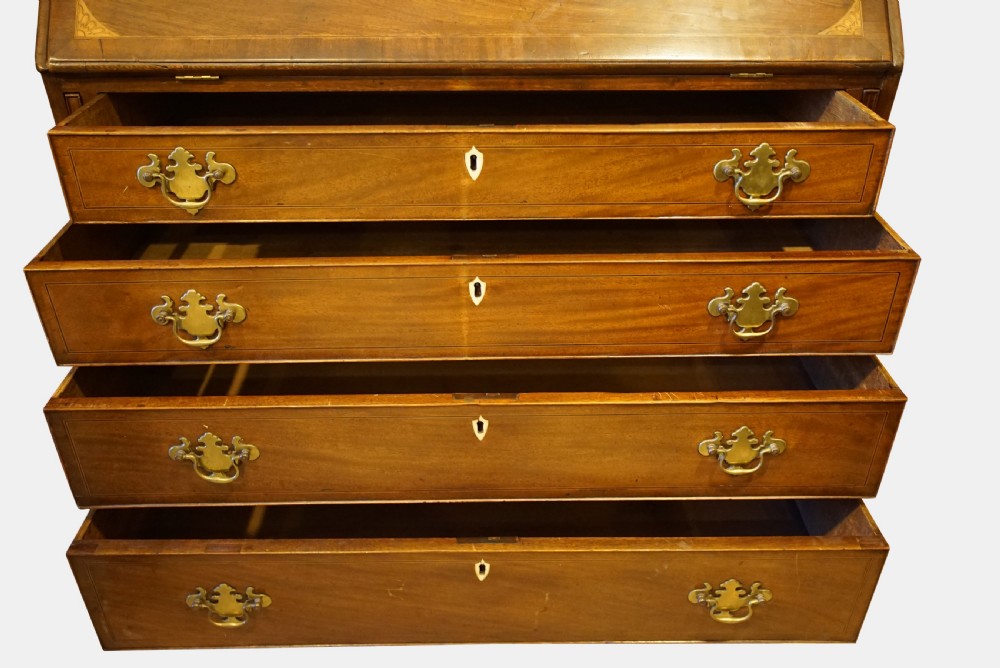 A George II Mahogany Bureau View VII