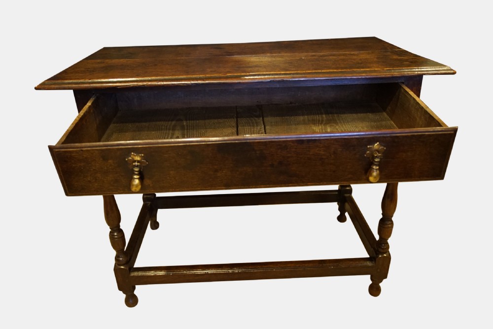 18thC Oak Side Table View II