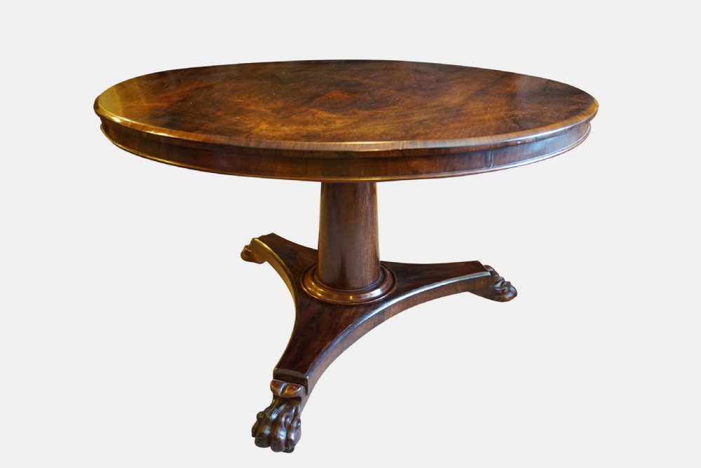 William IV Rosewood Circular Breakfast Table