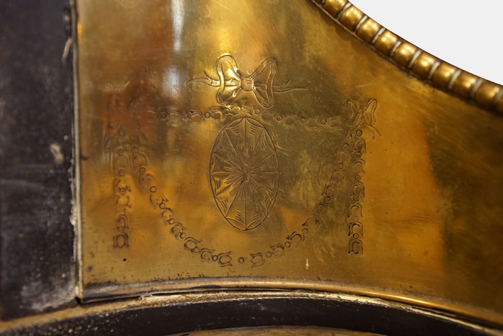 A Brass & Cast Iron Adam Style Fire Basket View III