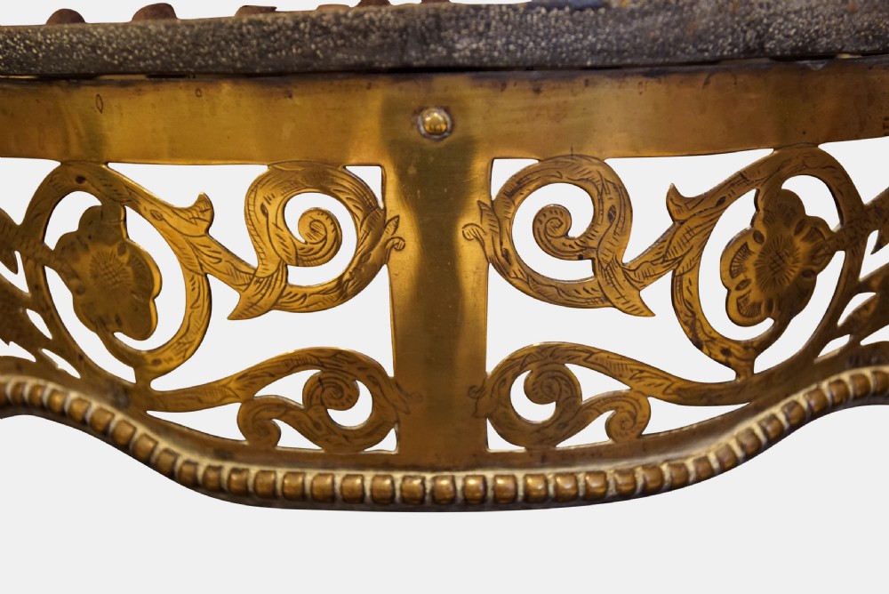 A Brass & Cast Iron Adam Style Fire Basket View IV