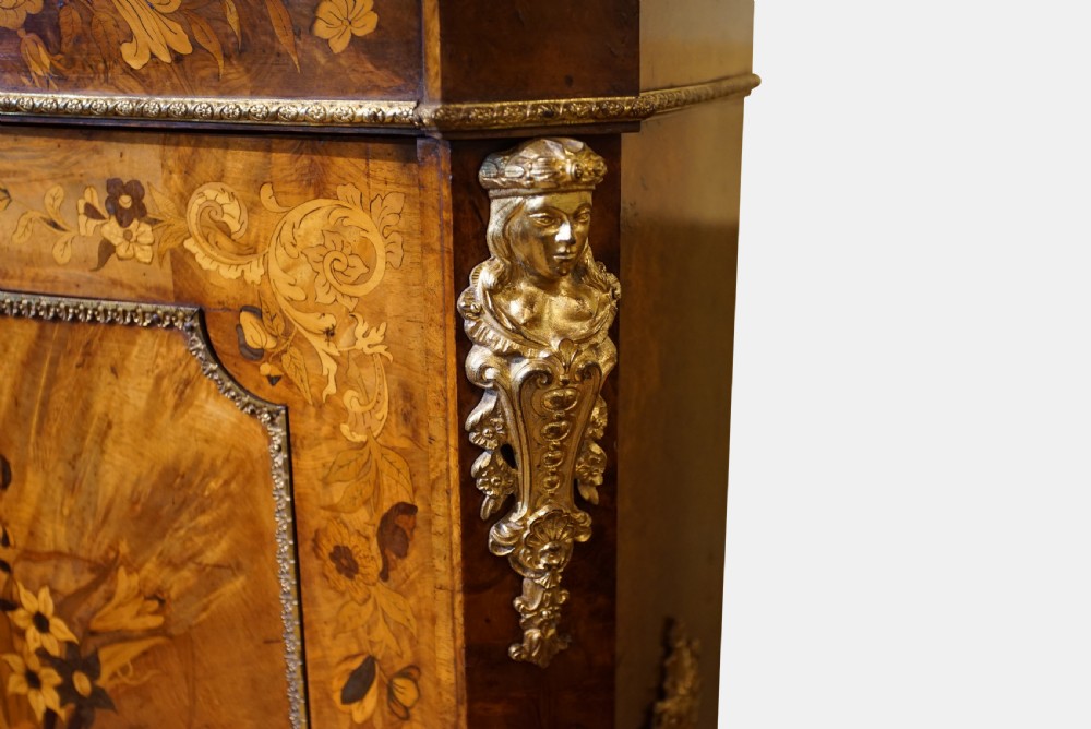 Walnut Amboyna & Marquetry Pier Cabinet View III