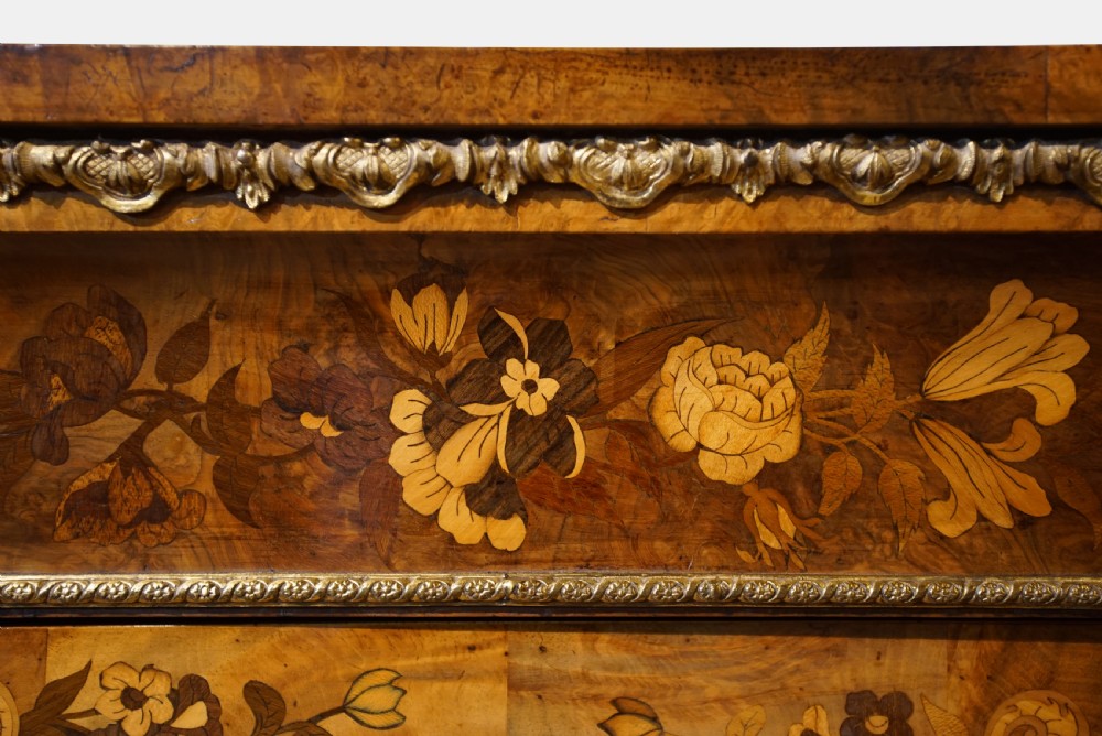 Walnut Amboyna & Marquetry Pier Cabinet View IV