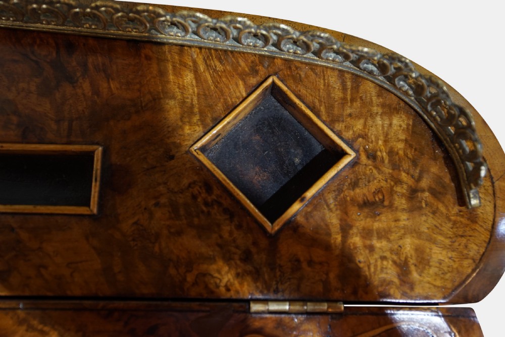 Victorian Inlaid Walnut Kidney-Shaped Desk View VII