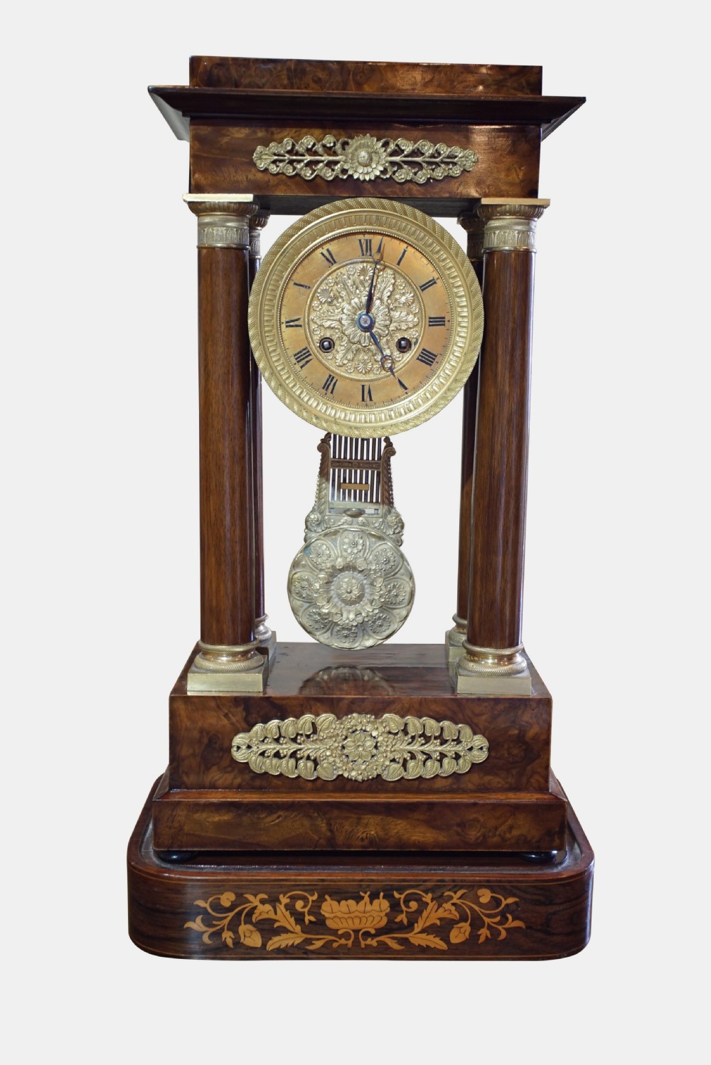 A Fine French Portico Clock View V