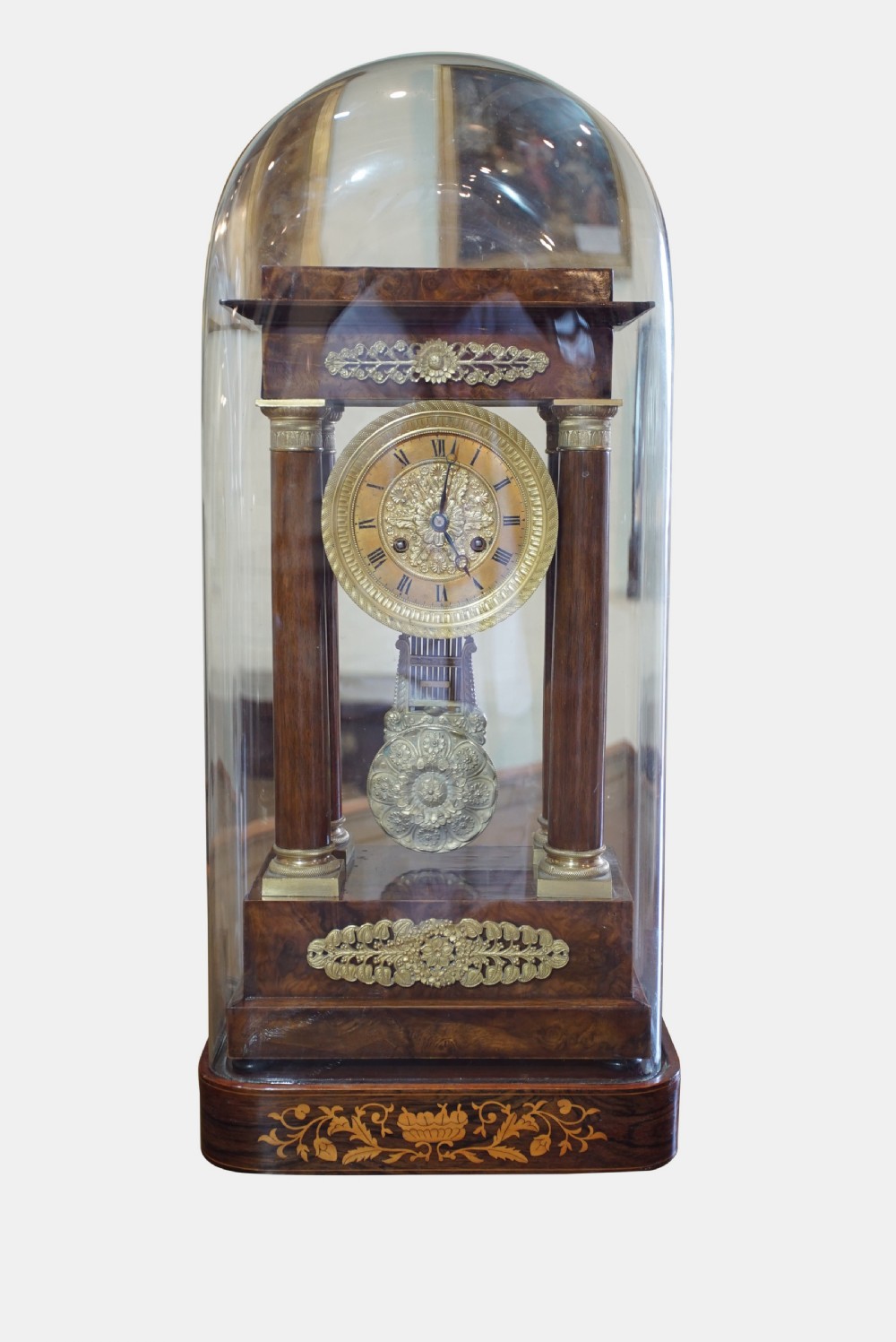 A Fine French Portico Clock View VI