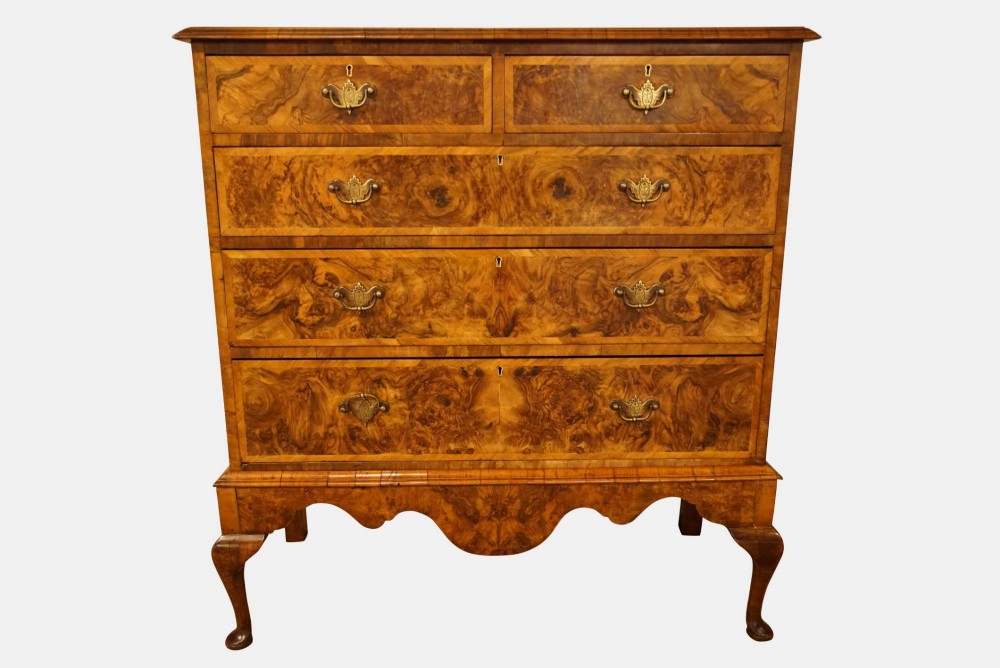 Walnut Chest on Stand