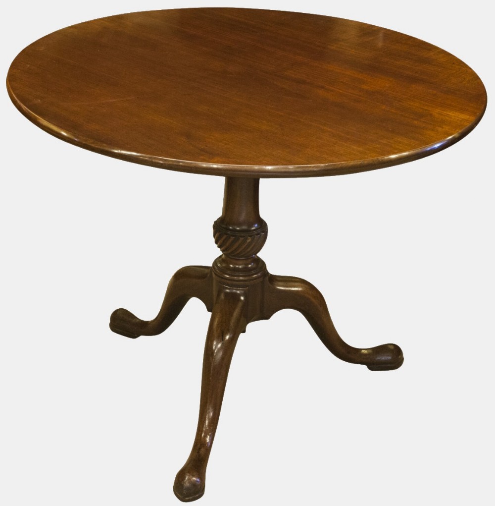 Mahogany Tripod Table with Bird Cage