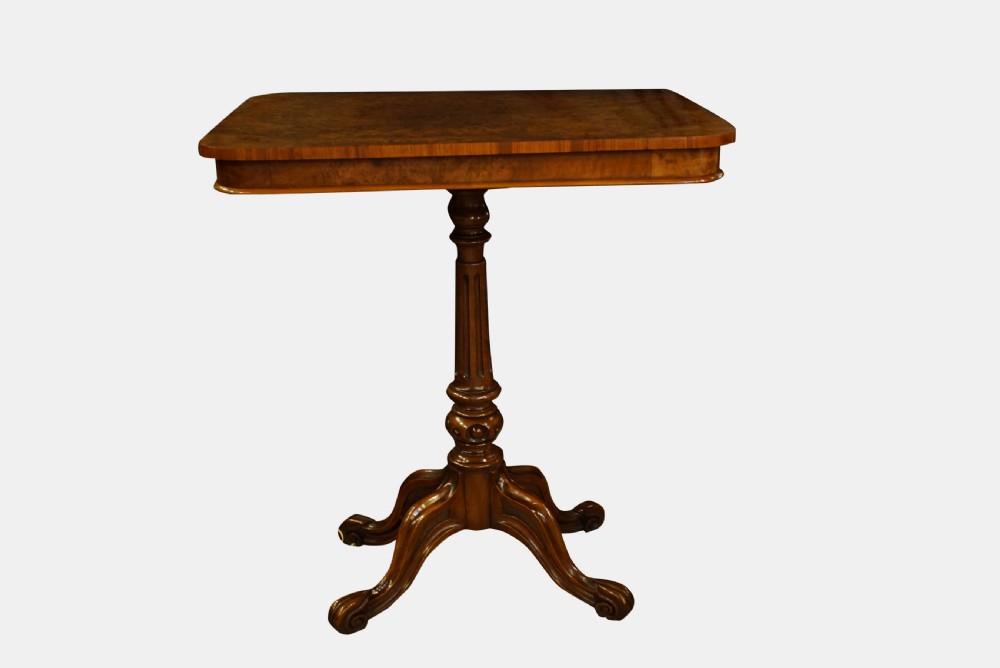 Victorian Burr Walnut Salon Table