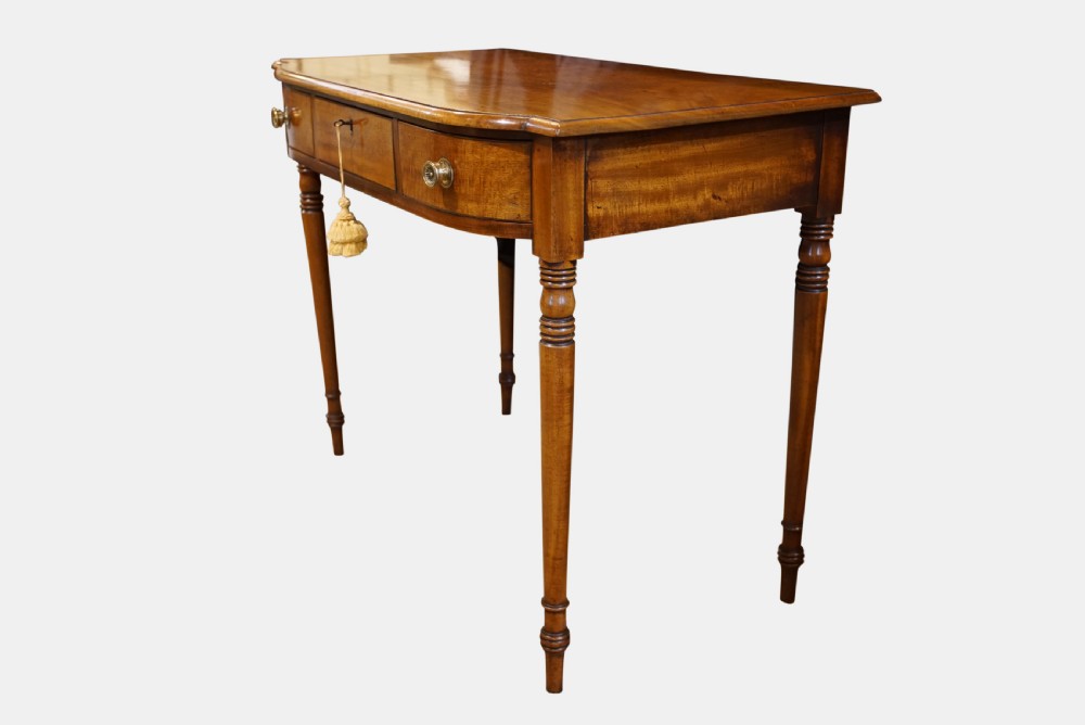 Mahogany Bow-Front Side Table View III