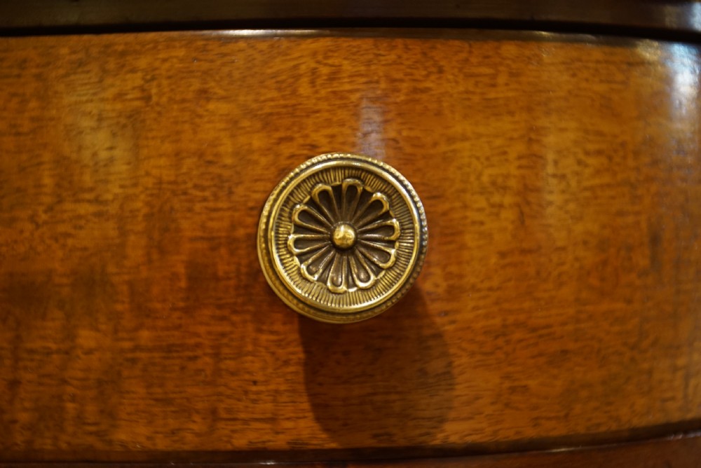 Mahogany Bow-Front Side Table View V