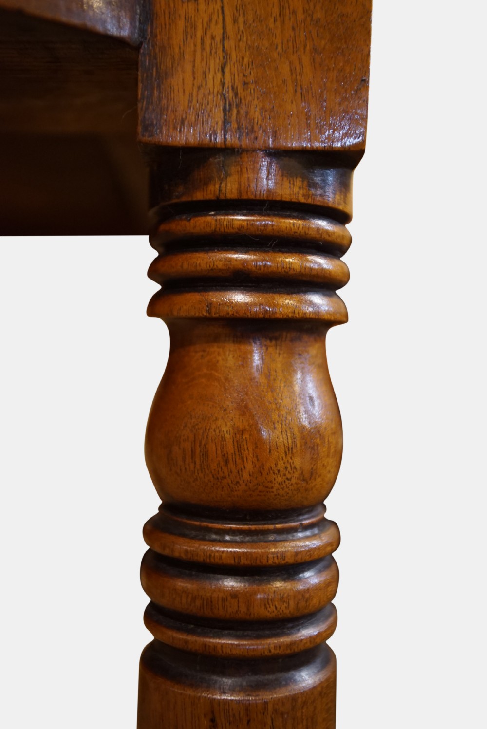 Mahogany Bow-Front Side Table View VI