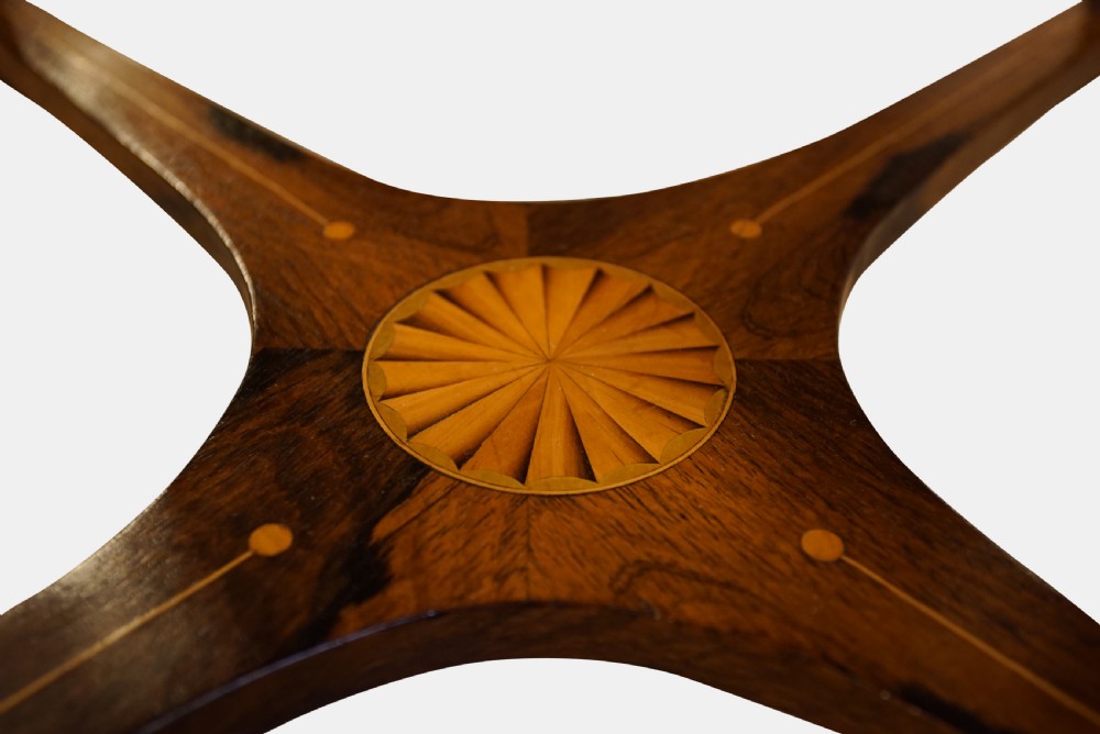 Edwardian Inlaid Rosewood Occasional Table View III