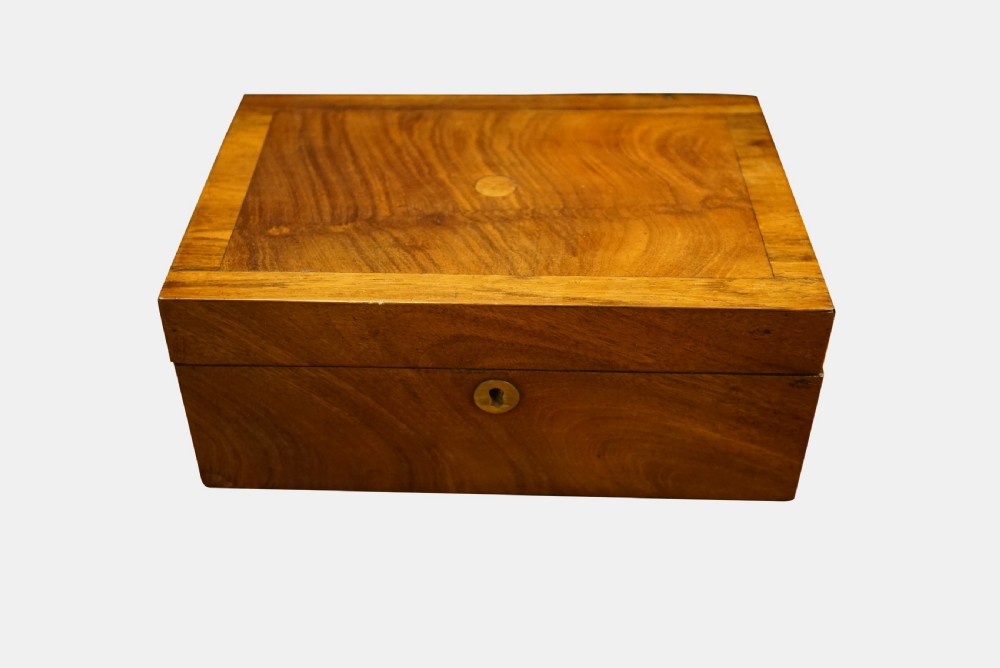 19thC Mahogany Sewing Box