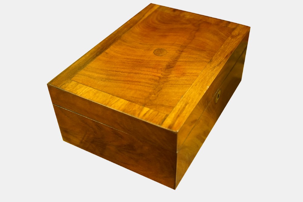 19thC Mahogany Sewing Box View III