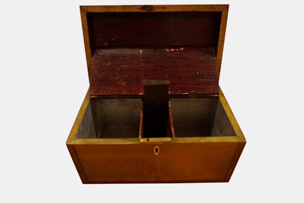 19thC Satinwood Tea Caddy View III