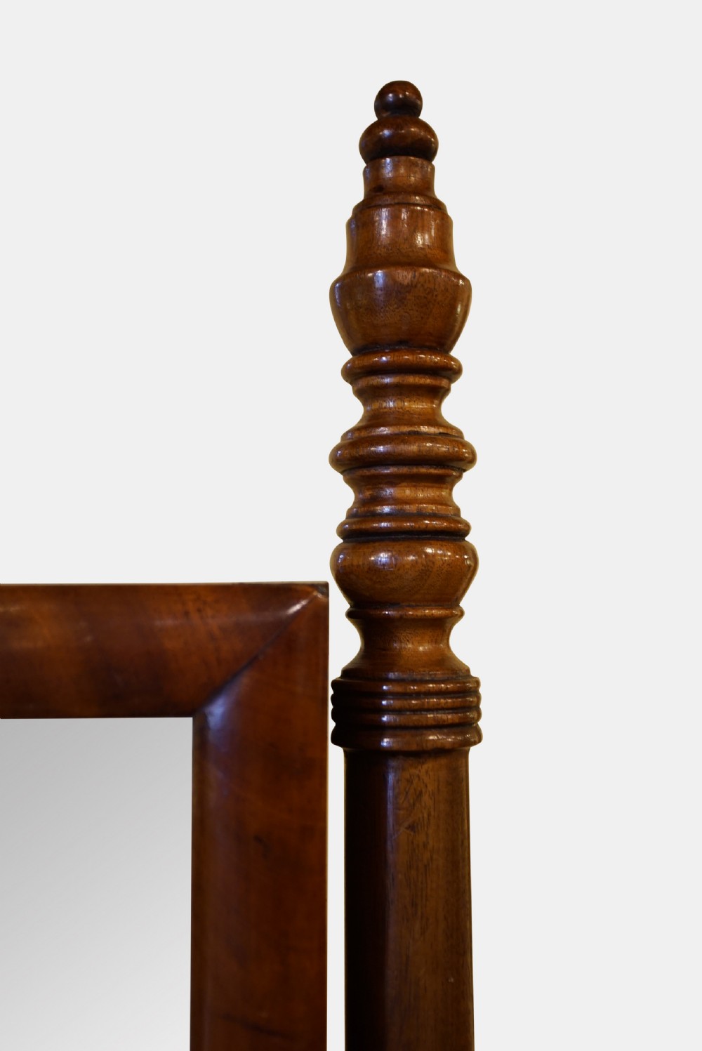 Fine Regency Mahogany Cheval Mirror View III
