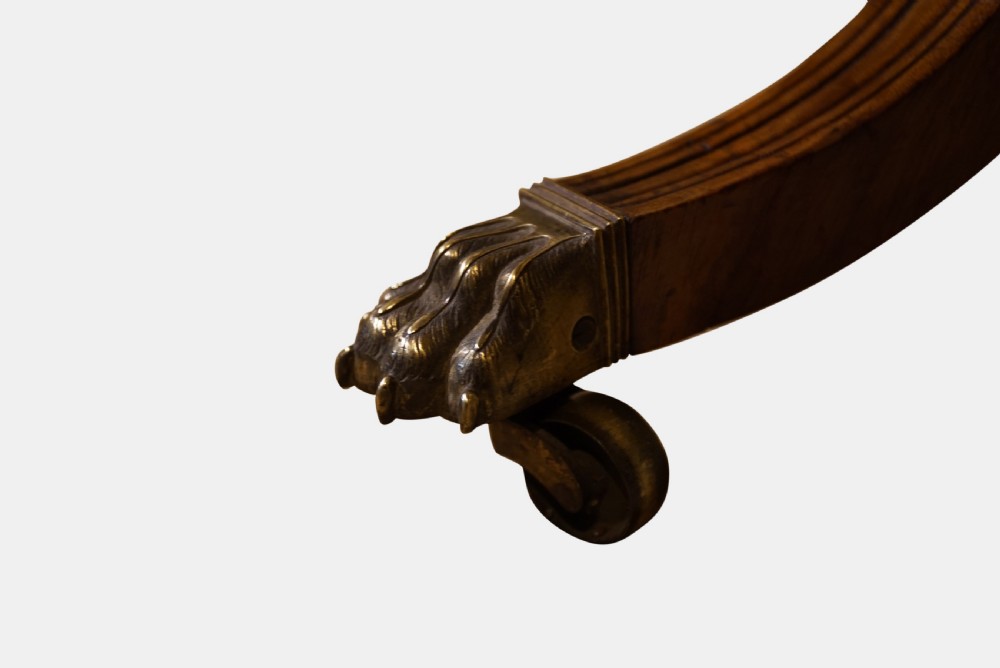 Fine Regency Mahogany Cheval Mirror View IV