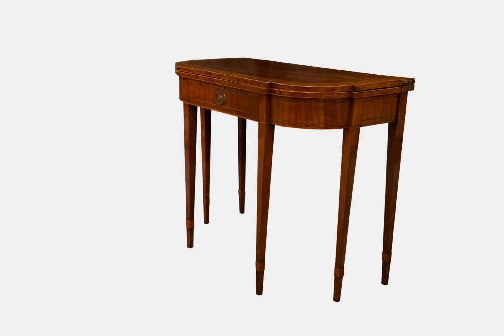 George III Mahogany Tea Table View II