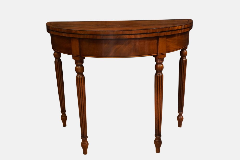 Regency Demi-Lune Card Table