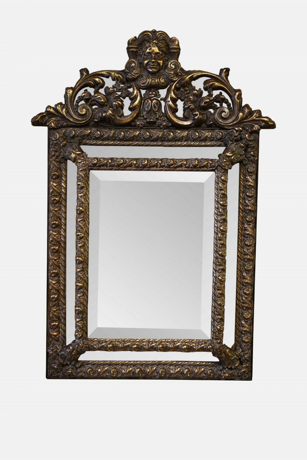 18thc Style Dutch Border Mirror