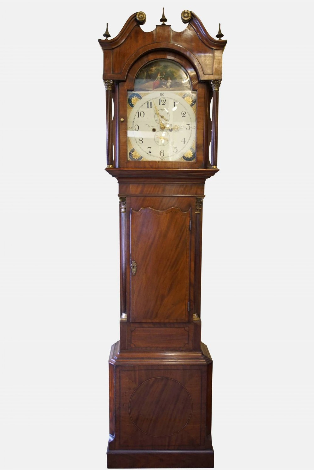A Mahogany & Cross Banded 8 Day Longcase Clock
