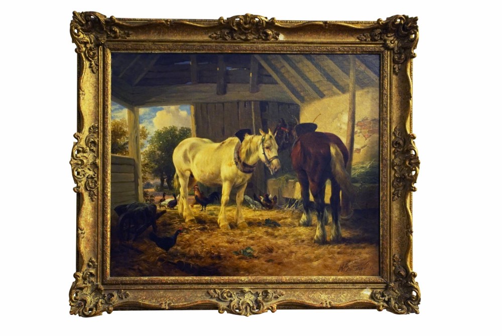 Oil Painting - Old Friends by Henry Brittan Willis