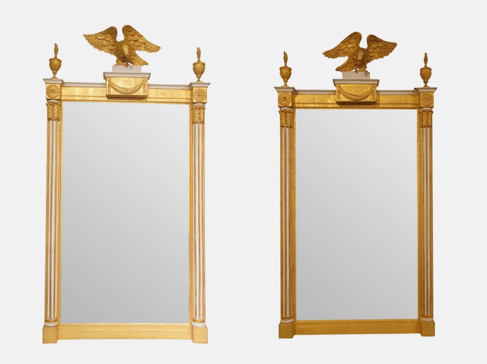 A Pair of  Giltwood Pier Mirrors