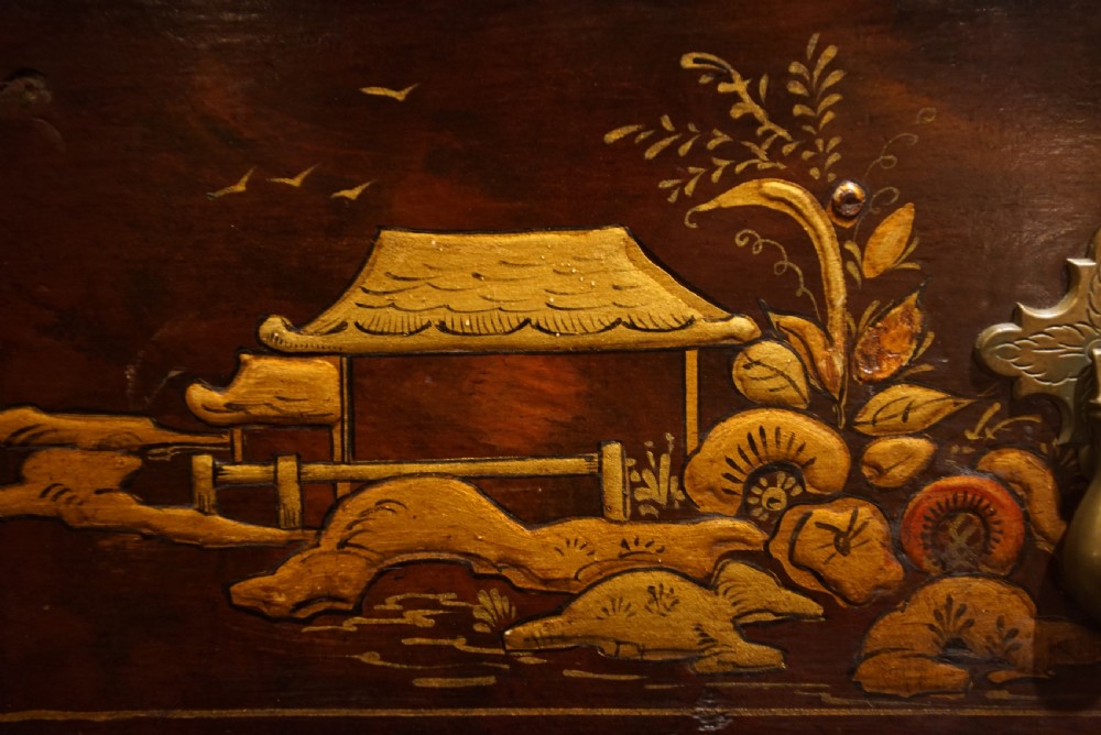 Early 18thC Lacquered Oak Chest of Drawers View IV