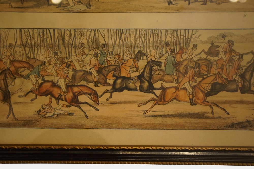 Set of 6 19thC Prints of Hunts, Horses and Carriages View V