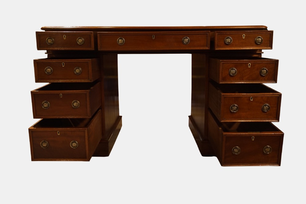 Victorian Mahogany Kneehole Desk View II