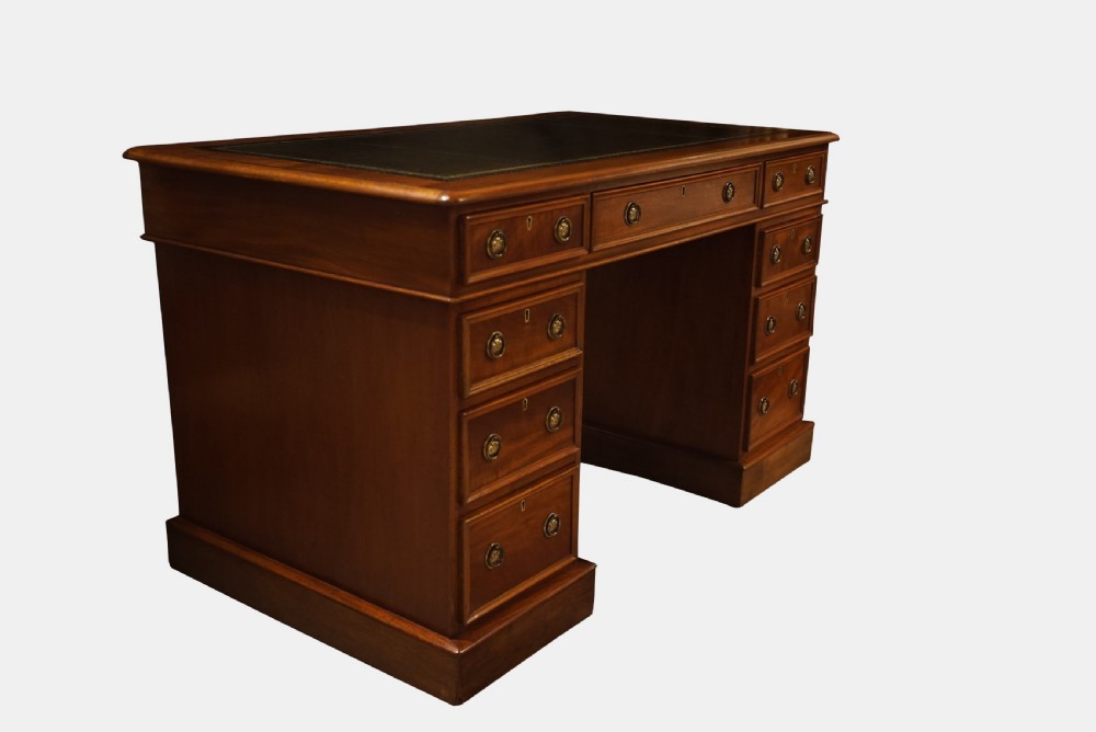 Victorian Mahogany Kneehole Desk View III