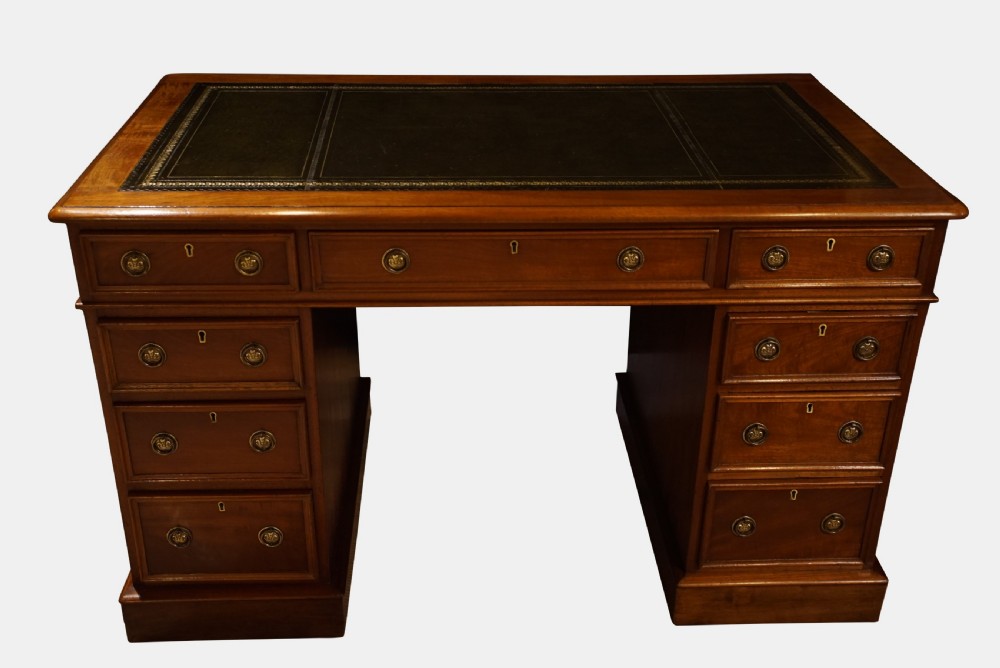 Victorian Mahogany Kneehole Desk View V