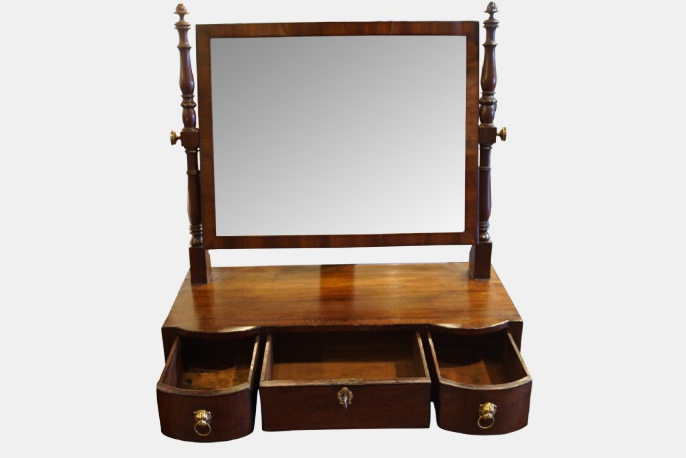 Regency Mahogany Framed Dressing Mirror View III
