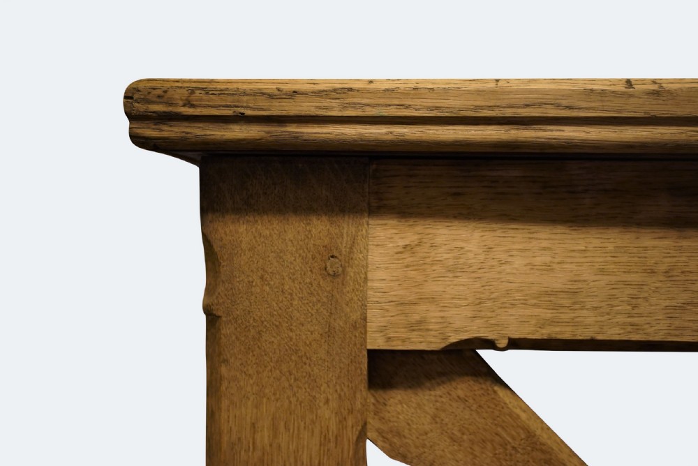 English Oak Gothic Console Table View IV