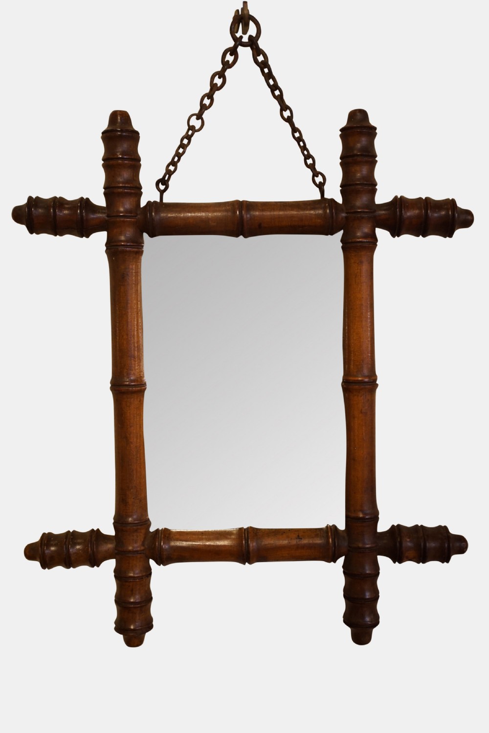 Small Faux Bamboo Mirror
