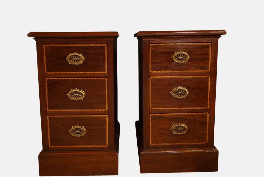 Pair of Edwardian Bedside Chests