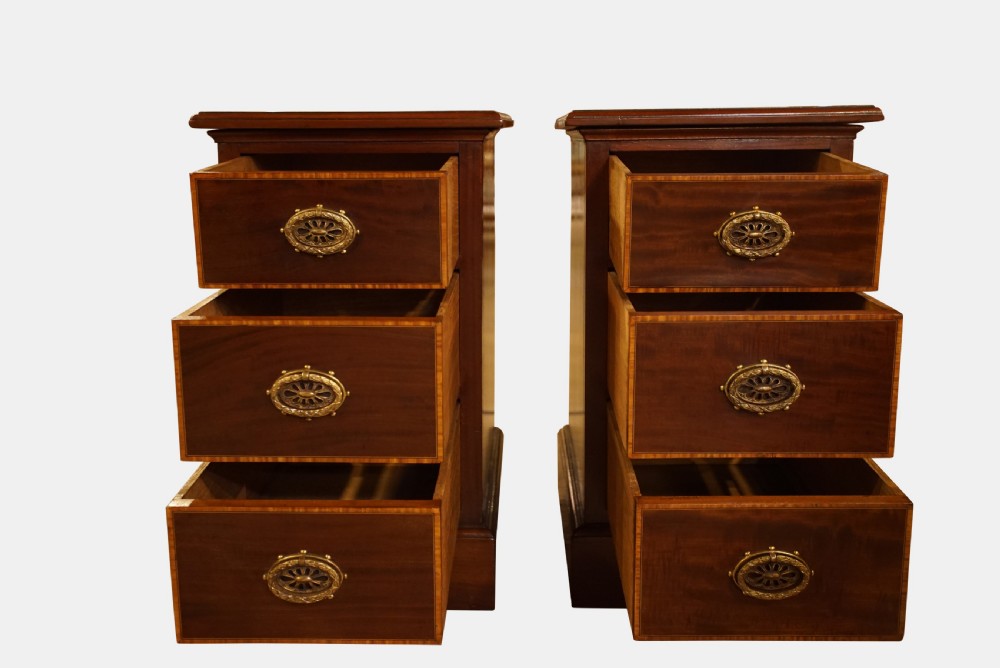 Pair of Edwardian Bedside Chests View II