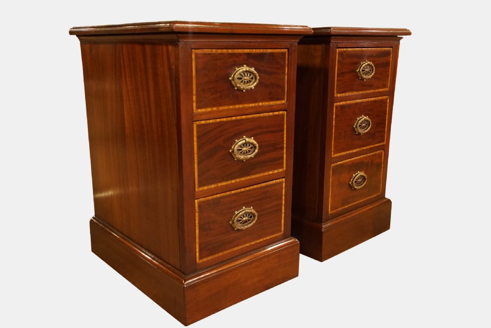 Pair of Edwardian Bedside Chests View III